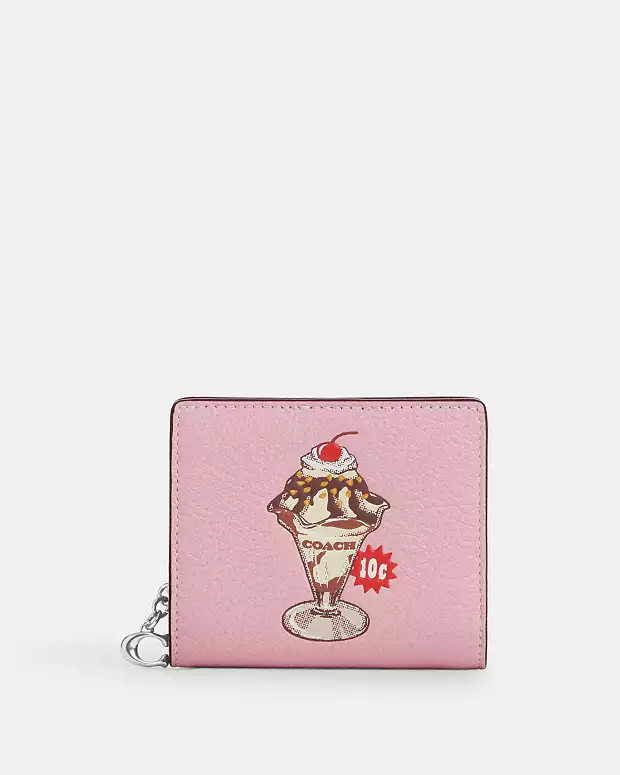 Snap Wallet With Sundae Graphic | Coach Outlet US