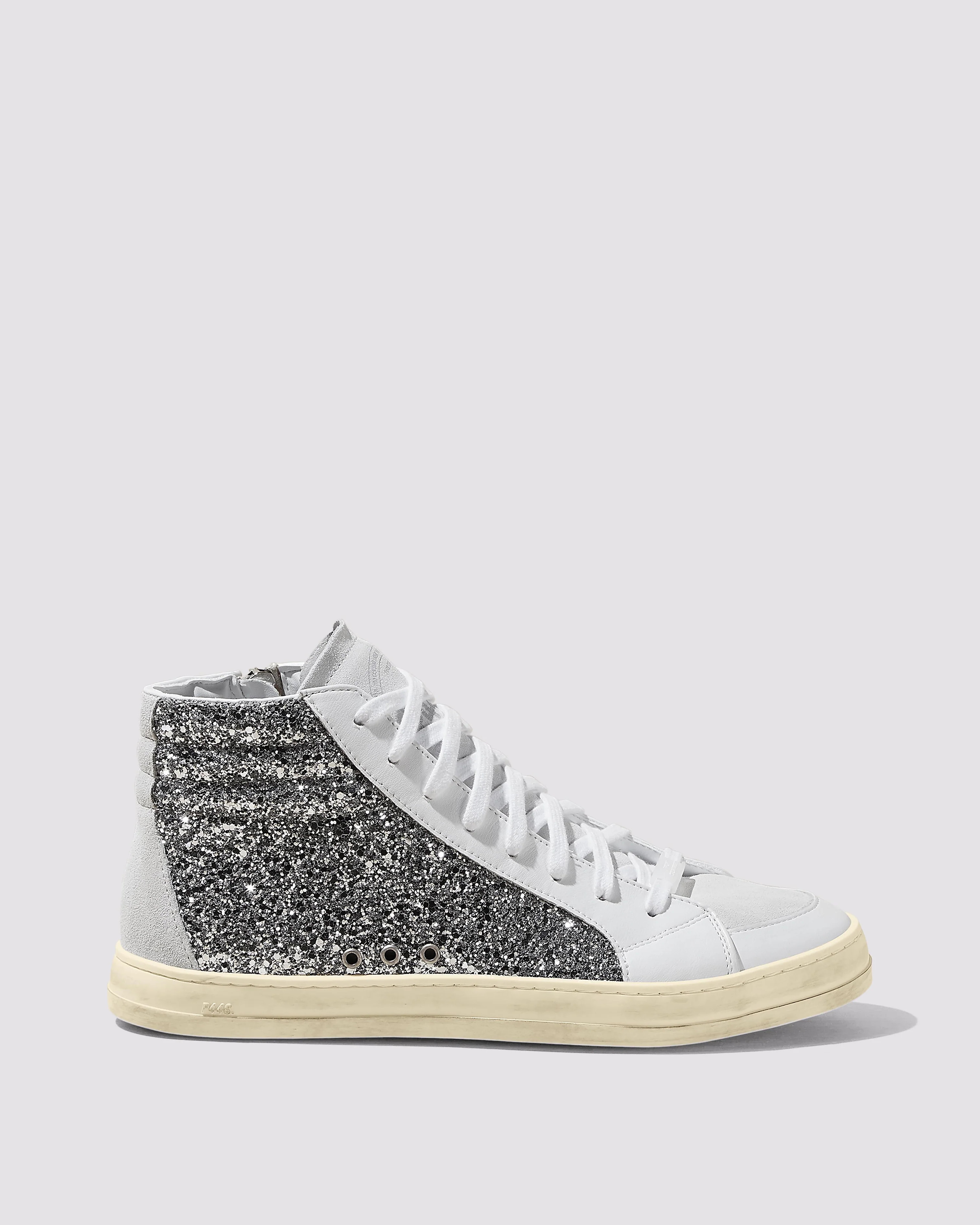 Skate Recycled White/Silver Sneaker | P448