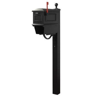 Traditional Curbside Post Mounted Mailbox | Wayfair North America