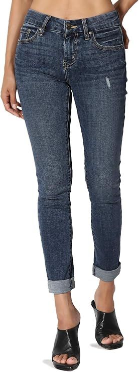 TheMogan Vintage Distressed Washed Stretch Denim Skinny Jeans | Amazon (US)