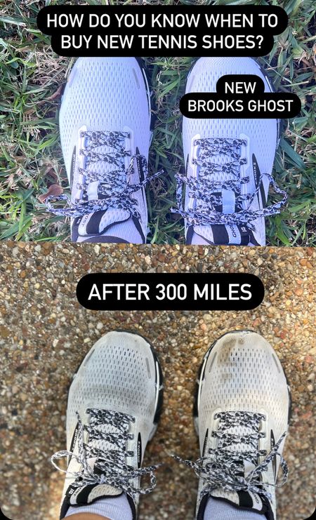 I’ve been walking / jogging in Brooks Ghost running shoes for years.  They are a great shoe for neutral runners.  They are soft and supportive and light on your feet.  

Did you know you can keep track of how many miles you have on your shoes by putting them in the Nike Run Club app and logging your miles?  You can also Google your shoes and see how many miles are recommended.  The Brooks Ghost recommend 300-500 miles.  

I know I’ve got more than 300 miles on these shoes, and I can it’s time for a new pair.   These are the Brooks Ghost 14 and I’ll be upgrading to the Brooks Ghost 15.  

I can’t wait.  Now I just have to pick out a color.

#LTKcurves #LTKFitness #LTKshoecrush