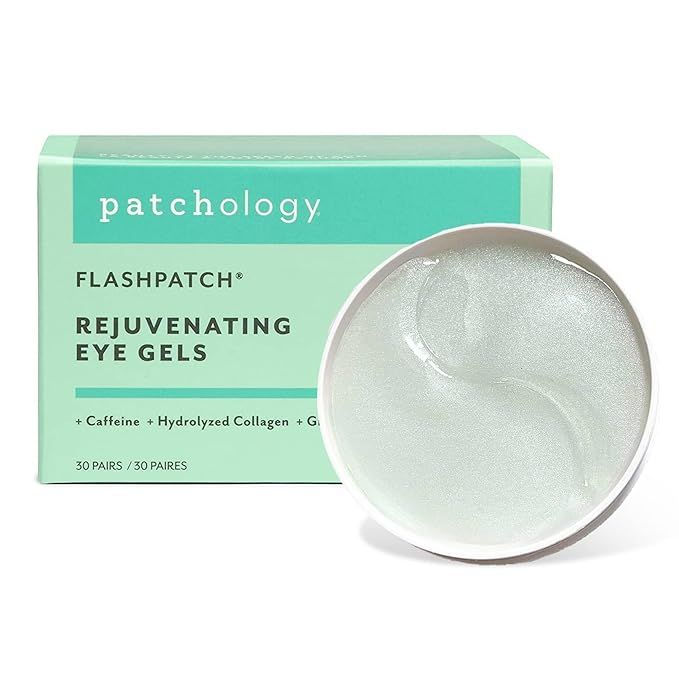 Patchology Rejuvenating Under Eye Gels - Hydrating Eye Mask w/ Caffeine, Hydrolyzed Collagen & Ce... | Amazon (US)
