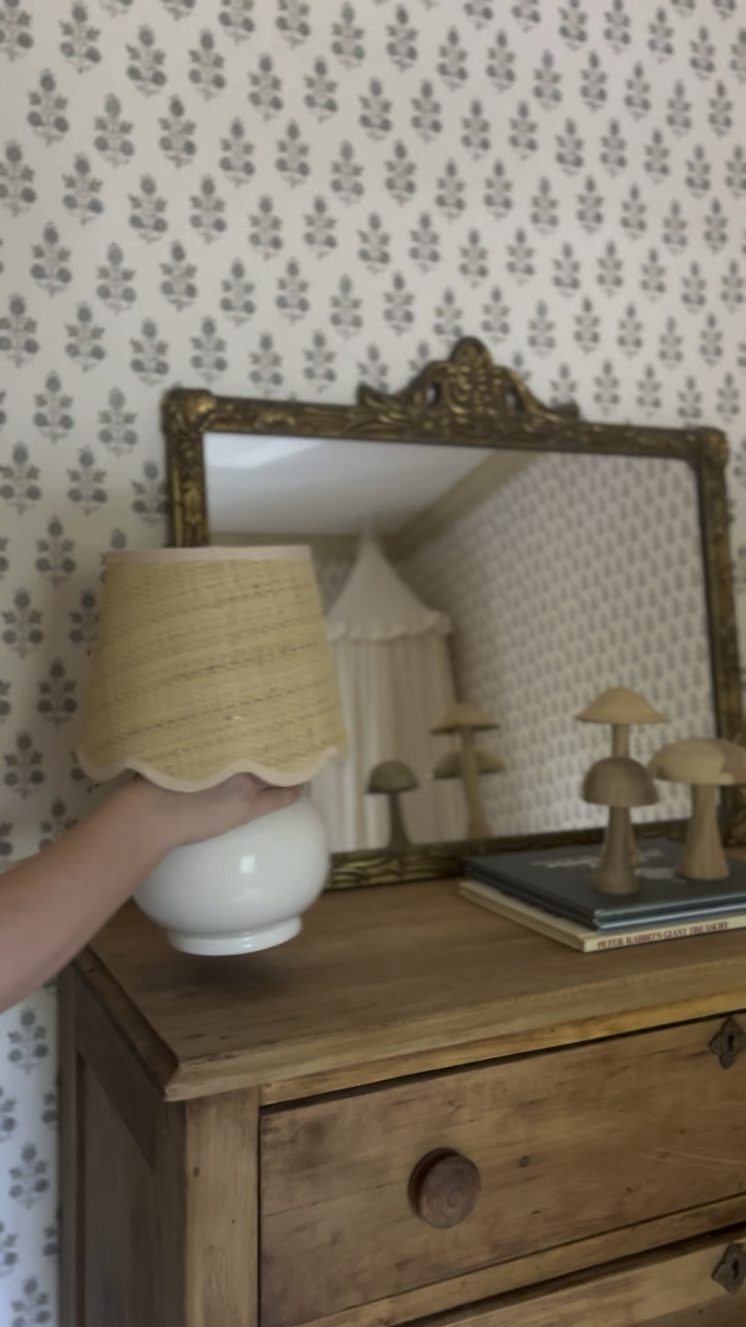 Cottage style scalloped table lamp. This is a Serene and Lilly dupe from Wayfair. Perfect for a nursery or kids room. Comes in many colors, wish i had purchased the light blue! 

#LTKVideo #LTKStyleTip #LTKHome