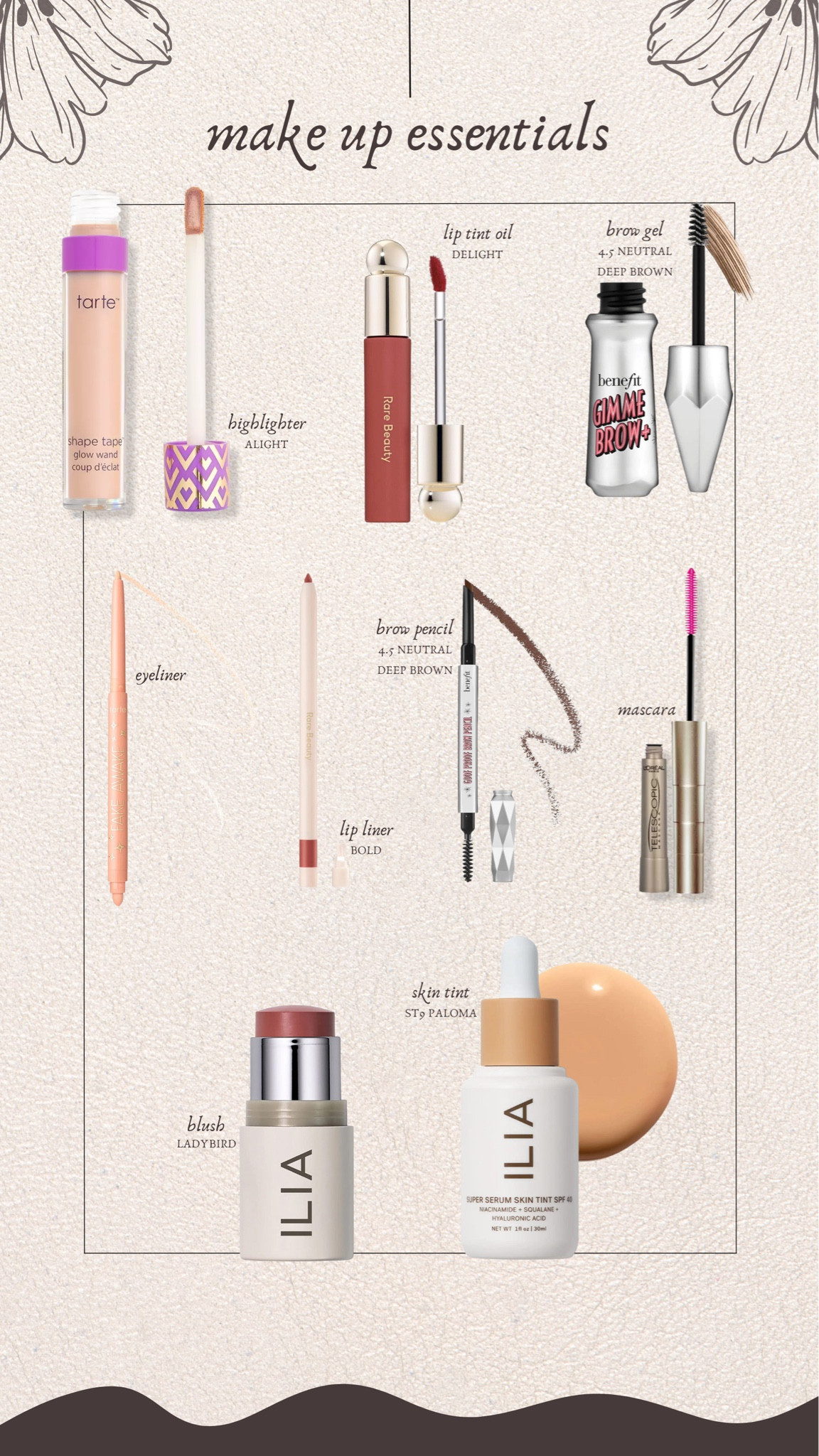 Makeup Essentials - quick beauty routine - skin tint - lip oil 

#LTKFind #LTKunder50 #LTKbeauty