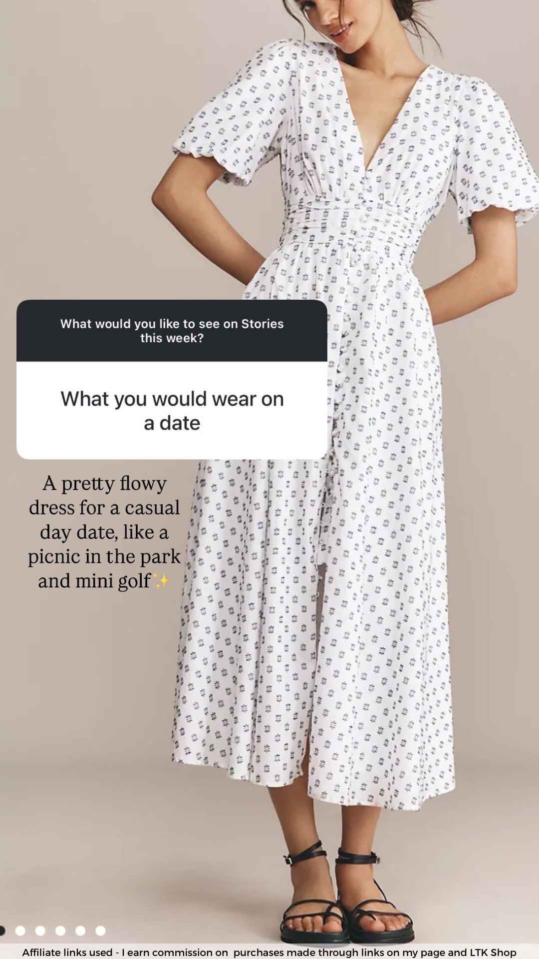 What to wear on a date
Casual day date outfit
Mini golf outfit
Picnic outfit 