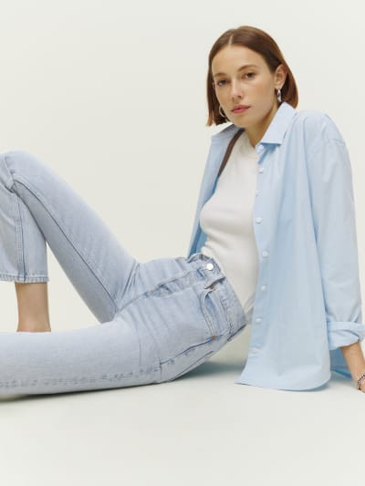 Cynthia High Rise Straight Jeans | Reformation (Global)