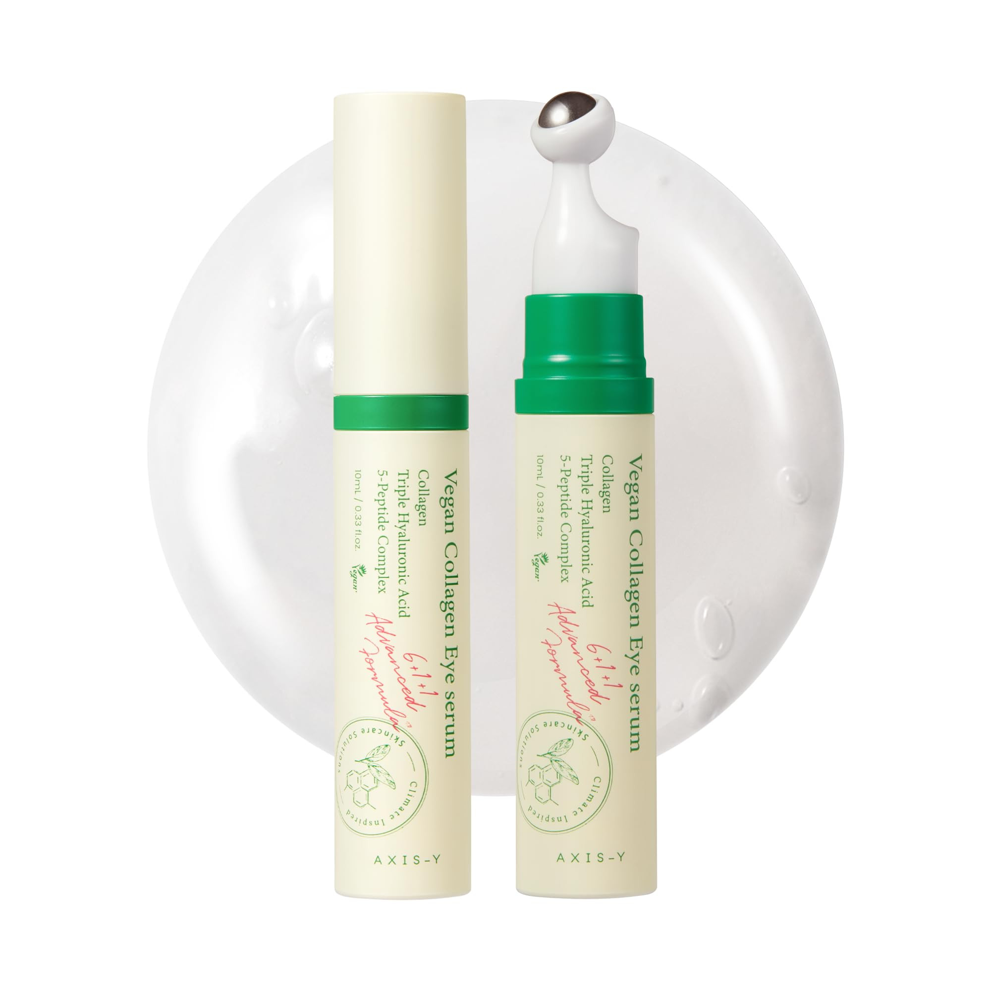 AXIS-Y Vegan Collagen Eye Serum - K Beauty Triple Hyaluronic Acid & Peptide Collagen Serum Improv... | Amazon (US)
