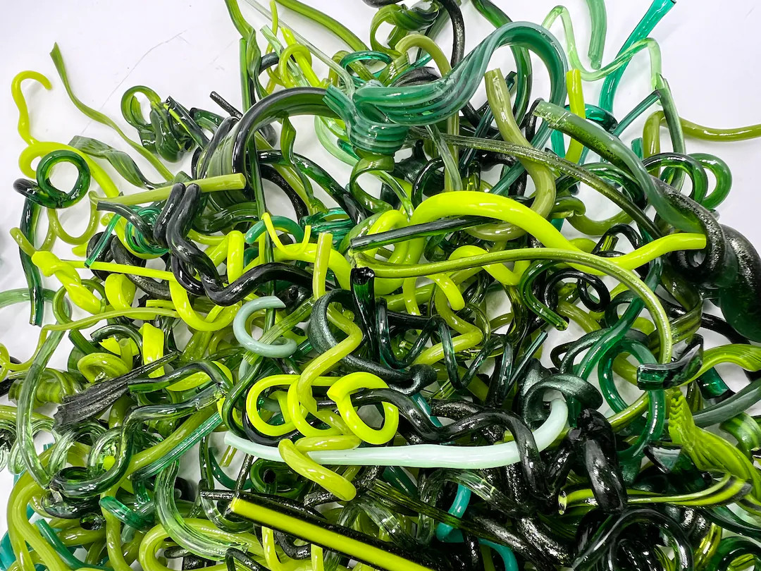 COE90 Green Mix "just Us Curls" Vitrigraph Pack! 3 Oz Package! - Etsy | Etsy (US)