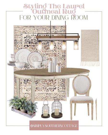 Styled dining room / my rug collection styled / Amazon rugs / dining room decor / dining room lighting / dining room table / dining room chairs / table runner a dinning table plate set / table decor / table center pieces 

#LTKhome #LTKSeasonal #LTKstyletip