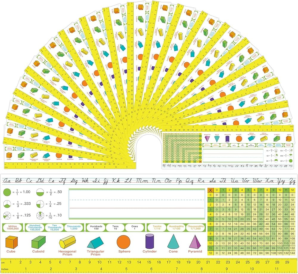 48 Pcs Traditional Manuscript Nameplates -Self Adhesive Multiplication Reference Name Tags -Stude... | Amazon (US)