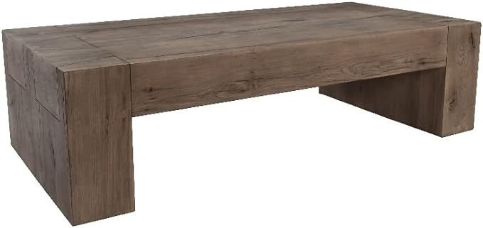 Kosas Home Bristol Transitional Wood Coffee Table in Natural Brown | Amazon (US)