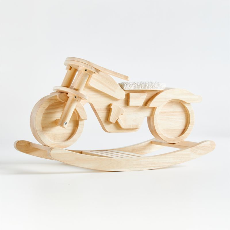 Wooden Motorcycle Rocking Horse by Leanne Ford + Reviews | Crate & Kids | Crate & Barrel
