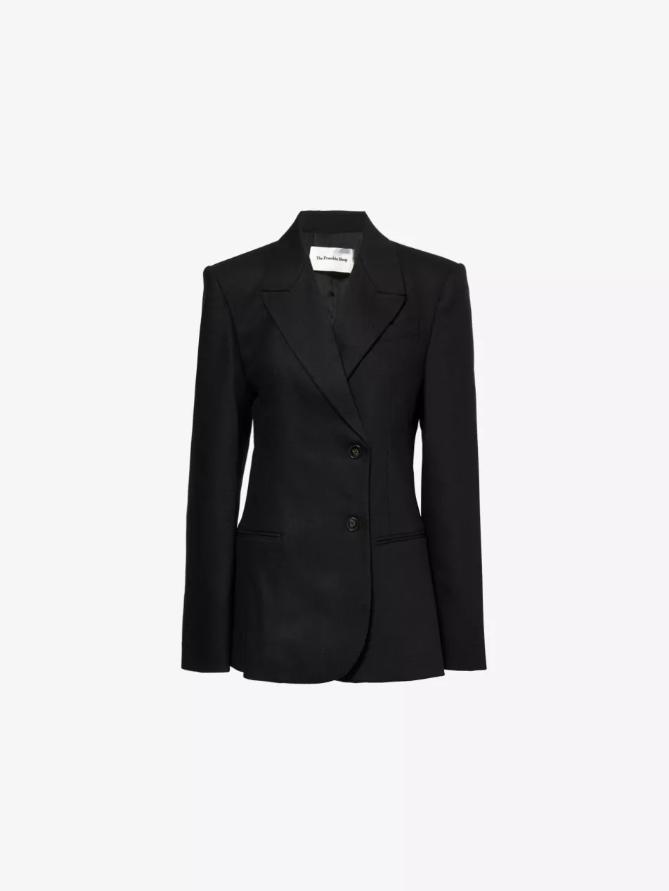 Morrison double-breasted regular-fit stretch-wool blazer | Selfridges