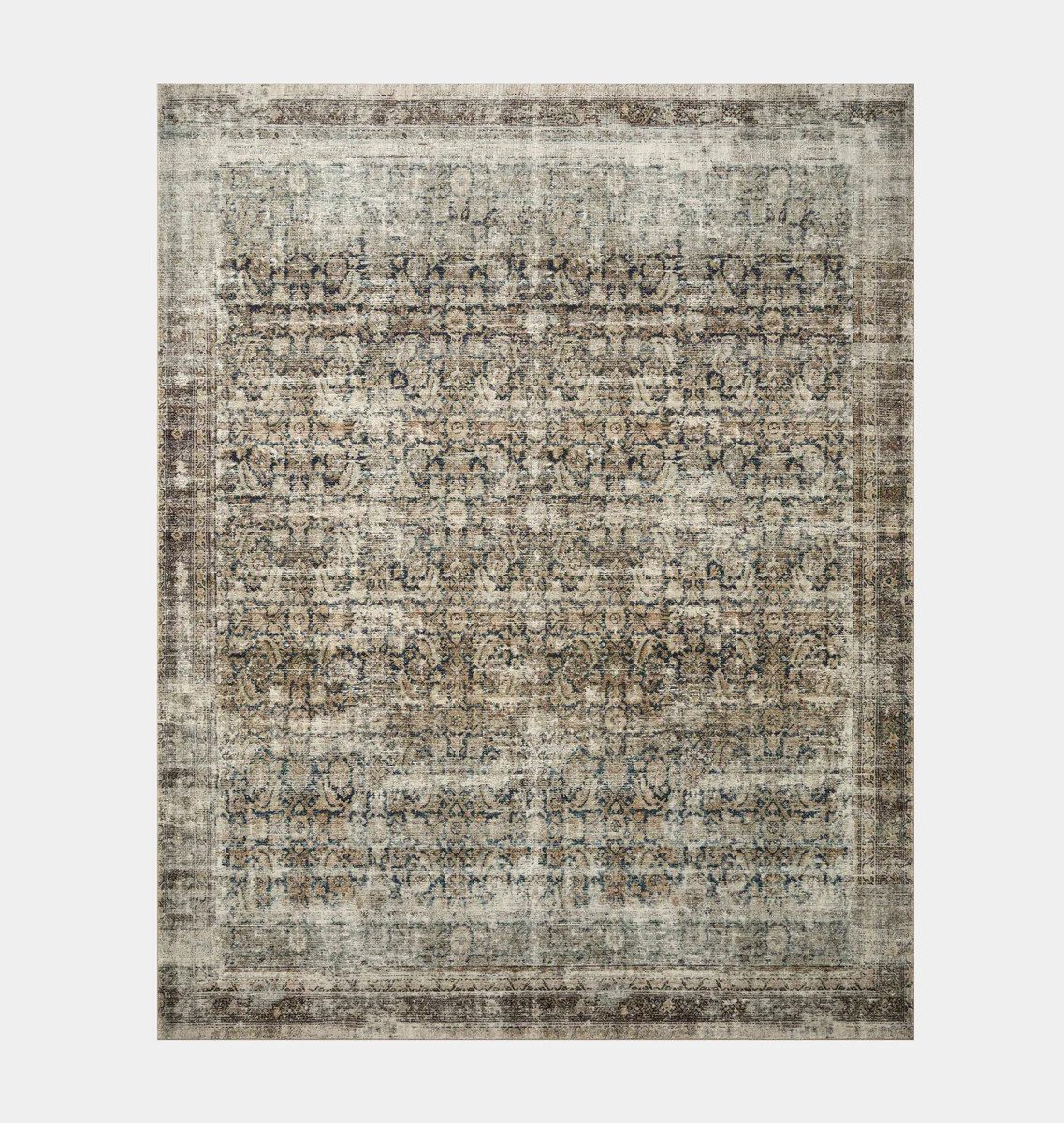 Morgan MOG-02 Navy / Sand Area Rug | Amber Interiors