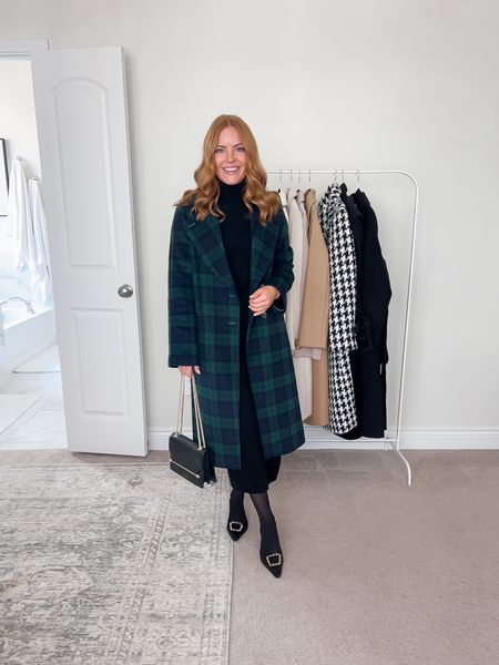how to style a black turtleneck sweater dress! Coat is old and has been sold out but linked similar options 

#LTKSeasonal #LTKstyletip #LTKworkwear