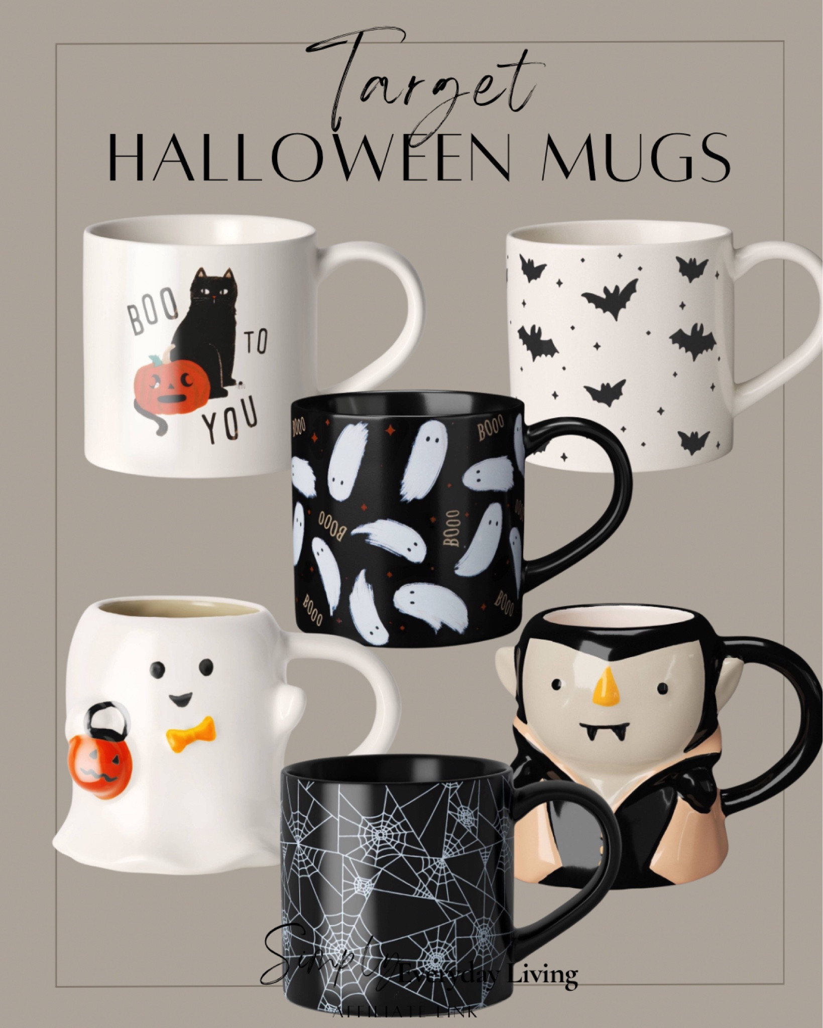 Target Halloween mugs
