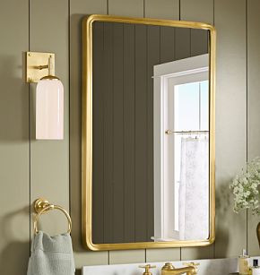 Stepped Metal Frame Mirror | Rejuvenation