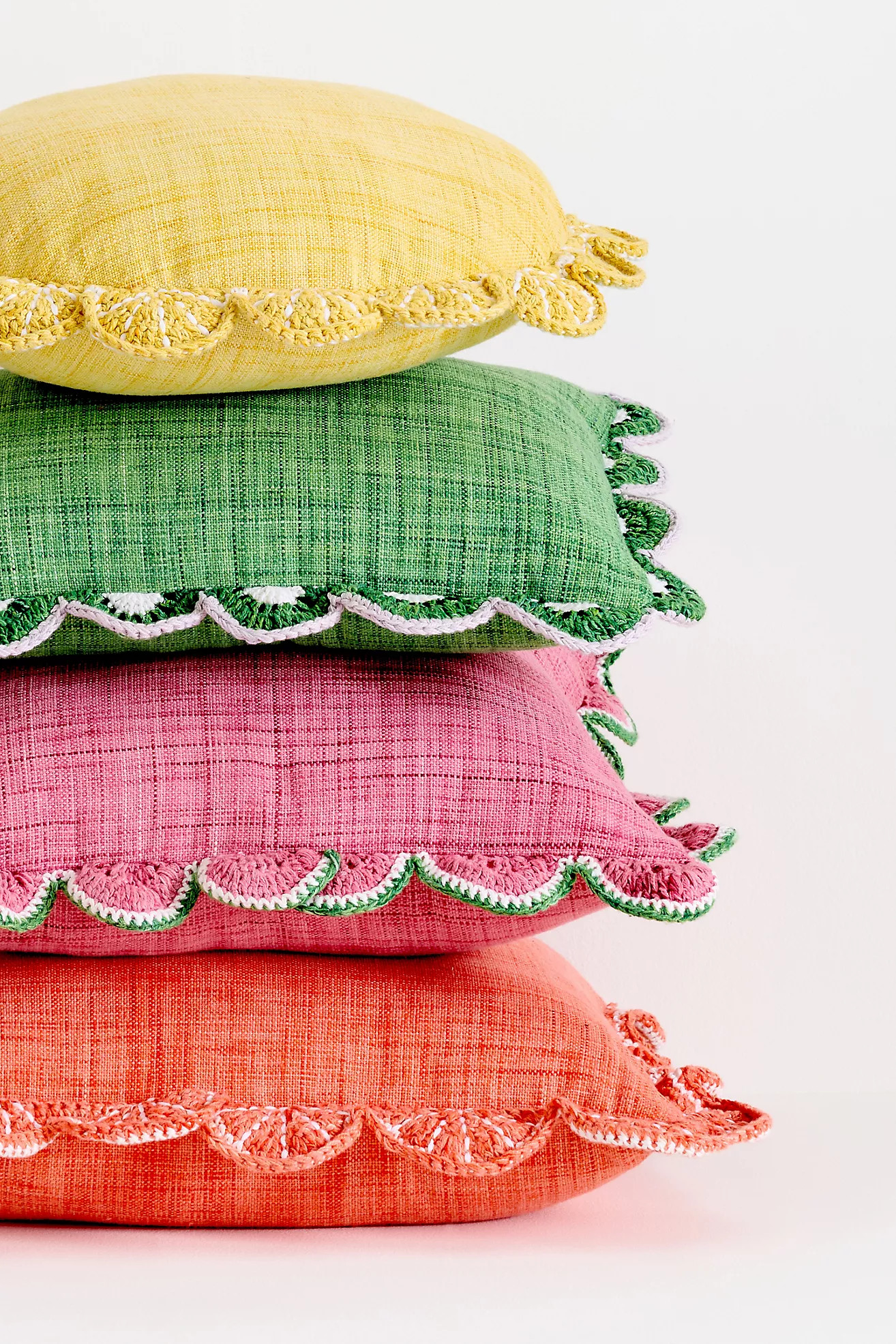 Dominica Outdoor Woven Fruit Trim Pillow | Anthropologie (US)