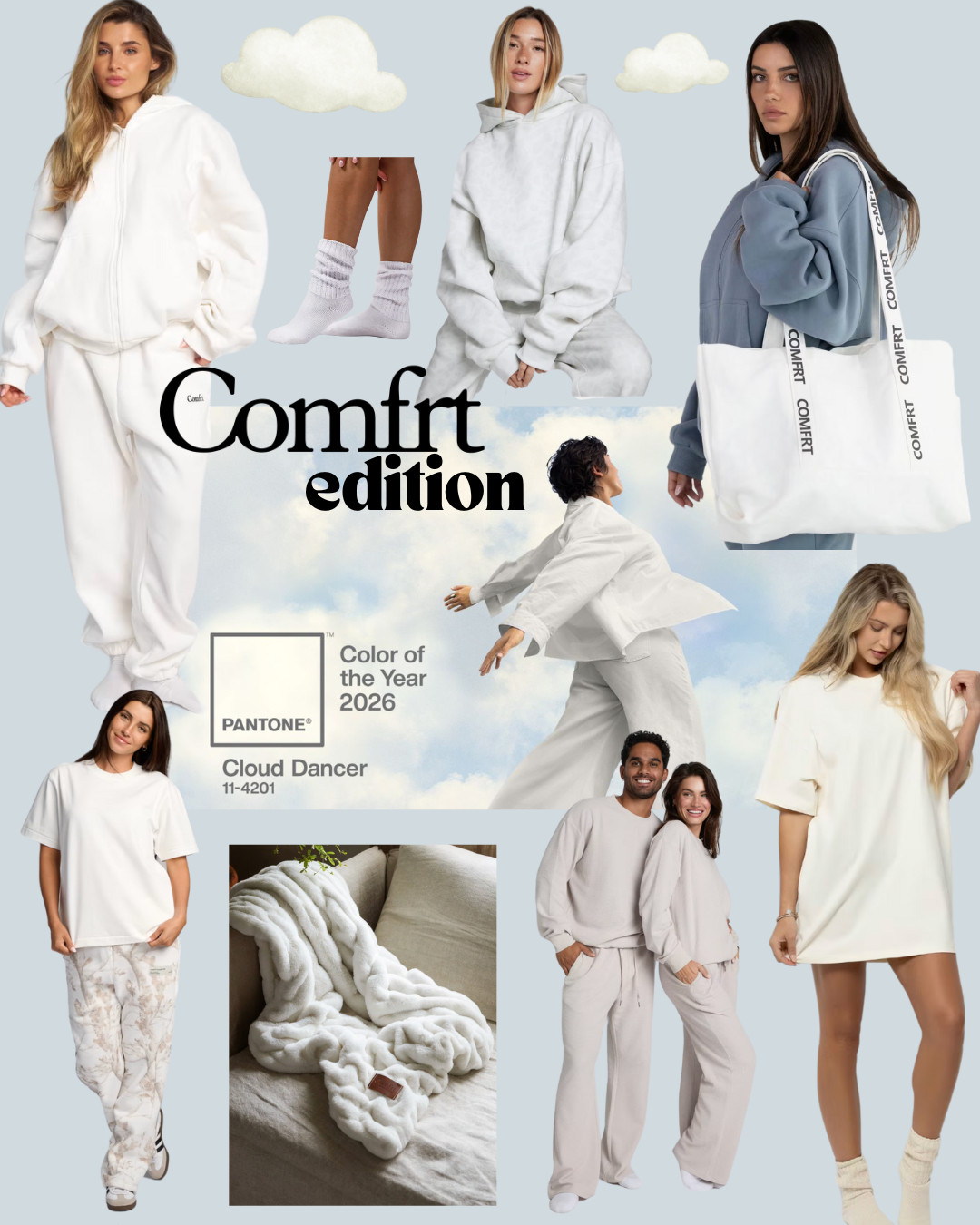 Pantone Color of the Year is Cloud Dancer. Here's some Comfrt items if you want to rock this color in 2026!  

 #LTKootd #LTKSaleAlert #LTKFindsUnder100