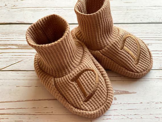 Organic Cotton Baby Boy Shoes  Baby Scratch Mittens  Waffle | Etsy | Etsy (US)