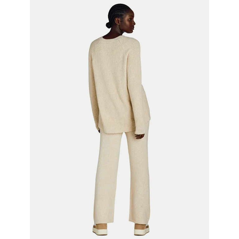 Time and Tru Woman's Long Sleeve Sweater and Pants Set, 2-Piece, Sizes XS-XXXL | Walmart (US)