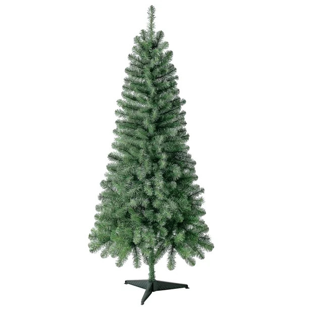 Holiday Time Non-Lit Wesley Pine Green Artificial Christmas Tree, 6' | Walmart (US)
