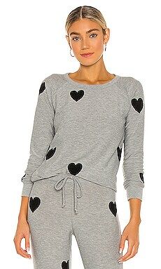 Chaser Cozy Knit Long Sleeve Raglan Pullover in Heather Grey from Revolve.com | Revolve Clothing (Global)