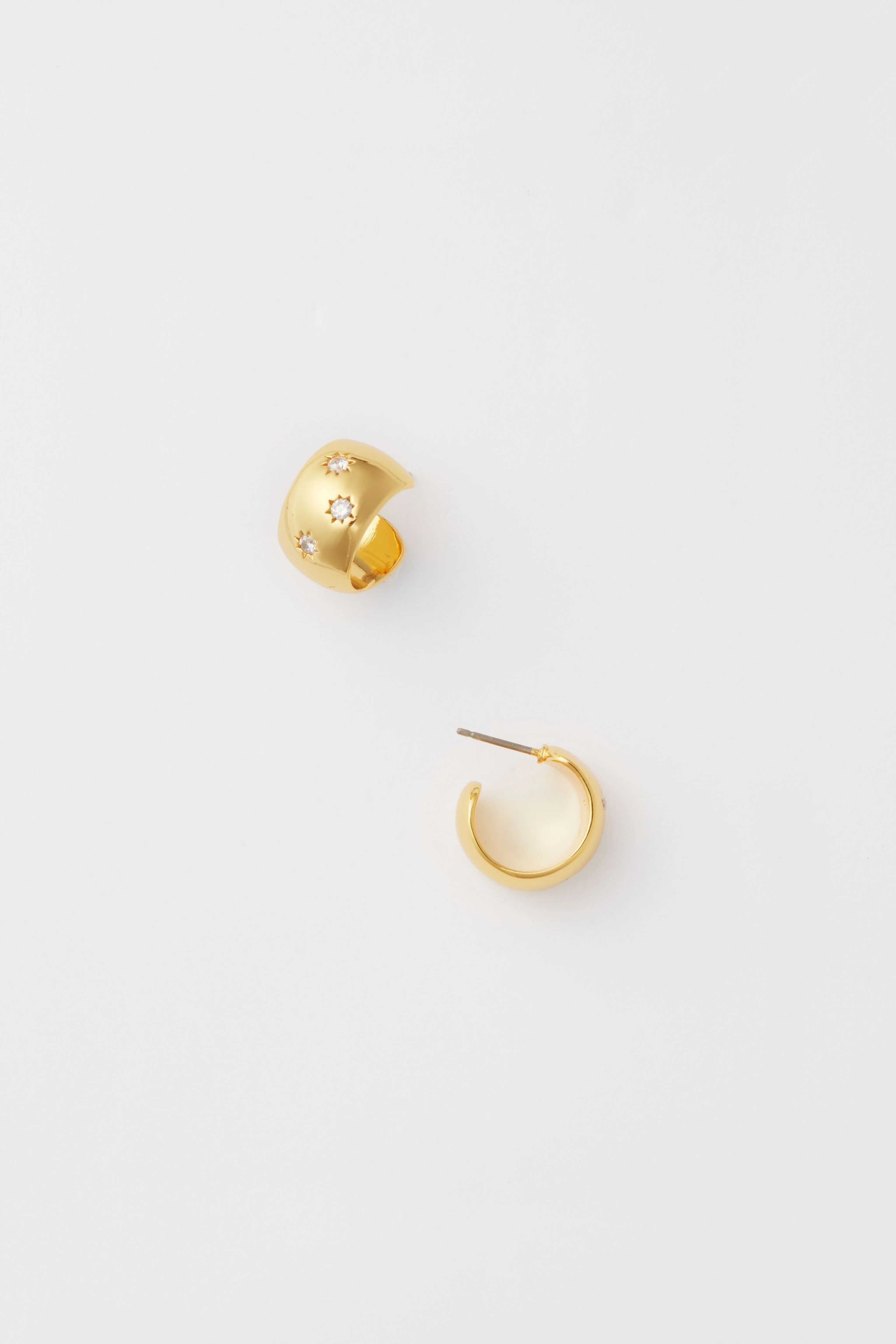 Starry Night Gold Huggie Earrings | Tuckernuck (US)