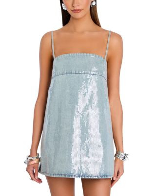 Nadiya Sequined Denim Dress | Bloomingdale's (US)