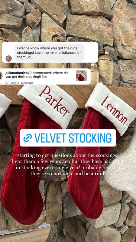 nostalgic velvet stockings #redandwhitestockings #stockings #stocking #ltkholiday #christmas #holiday #stockingstuffers

#LTKGiftGuide #LTKSeasonal #LTKhome