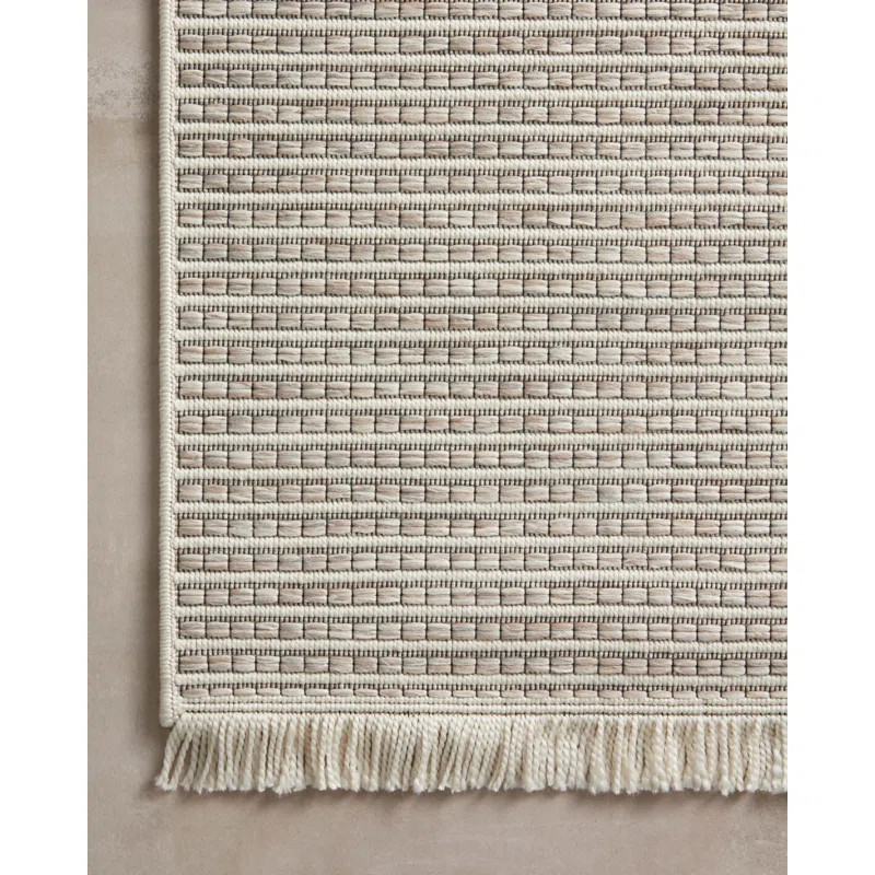 Amber Lewis x Loloi Malibu Ivory / Dove Indoor / Outdoor Area Rug | Wayfair North America