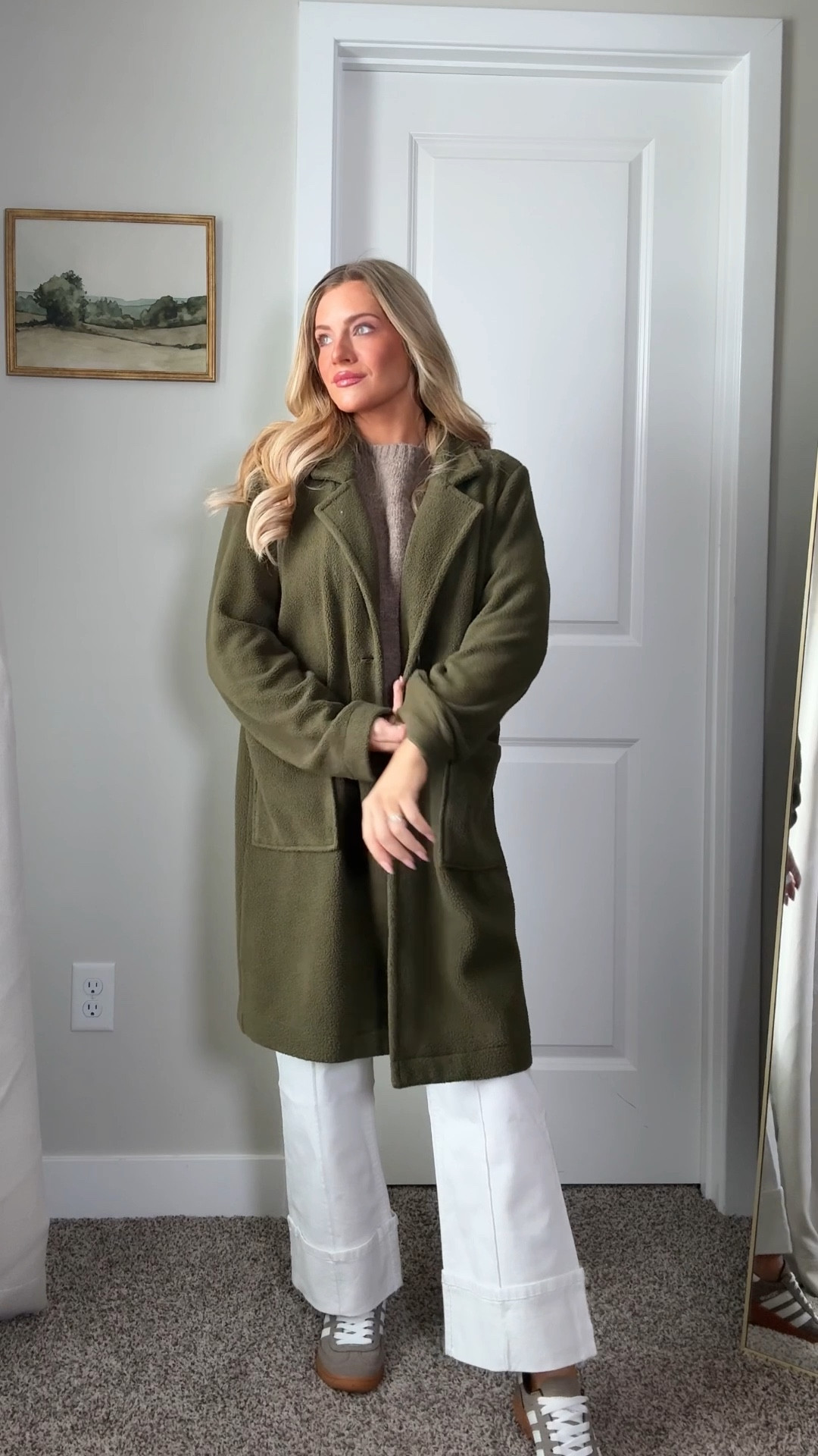 Easy layers. Cool girl energy. Gold hoops always. 🤍 Use HALEIGH20 on my @highponyjewelry earrings!

#GRWM
#CoolGirlStyle
#EverydayOutfit
#NeutralLayers
#EffortlessStyle

#LTKootd #LTKSaleAlert #LTKgrwm