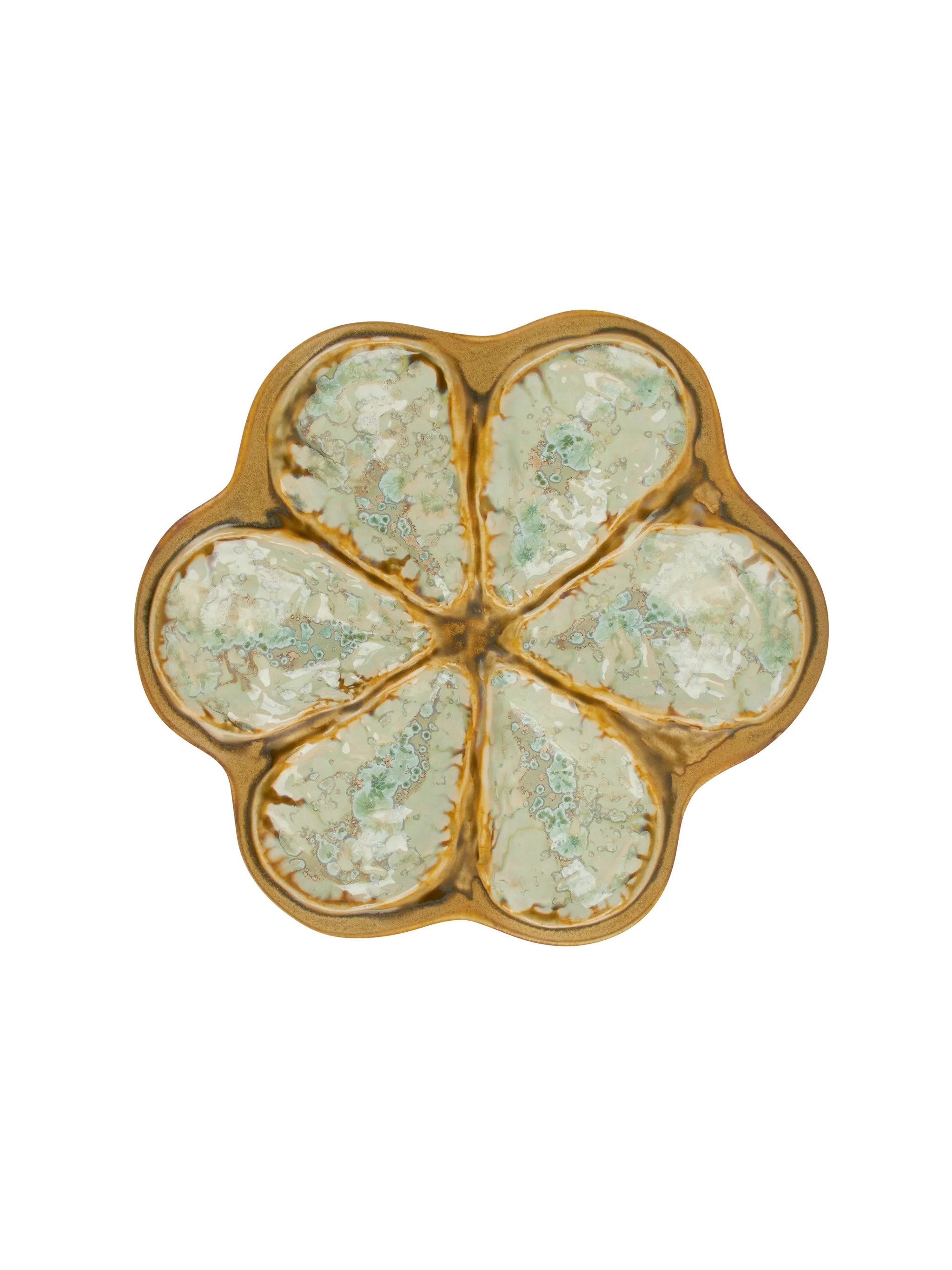 Mint and Tortoise Oyster Plate | Weston Table