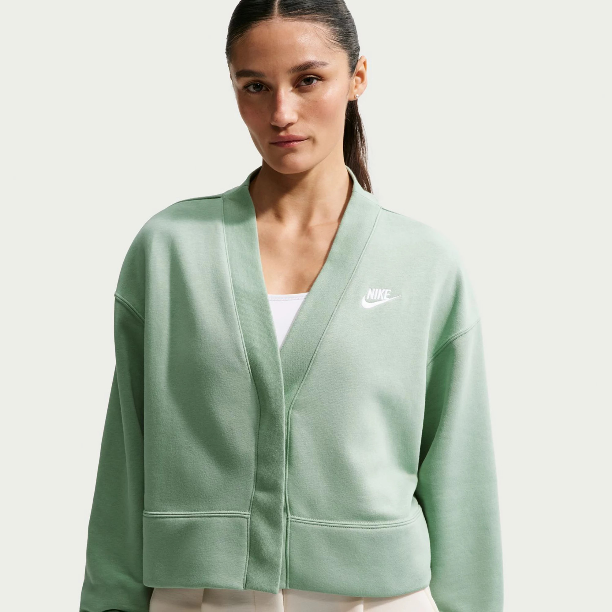 Women's Nike Club Fleece Loose Cardigan | Kohl's