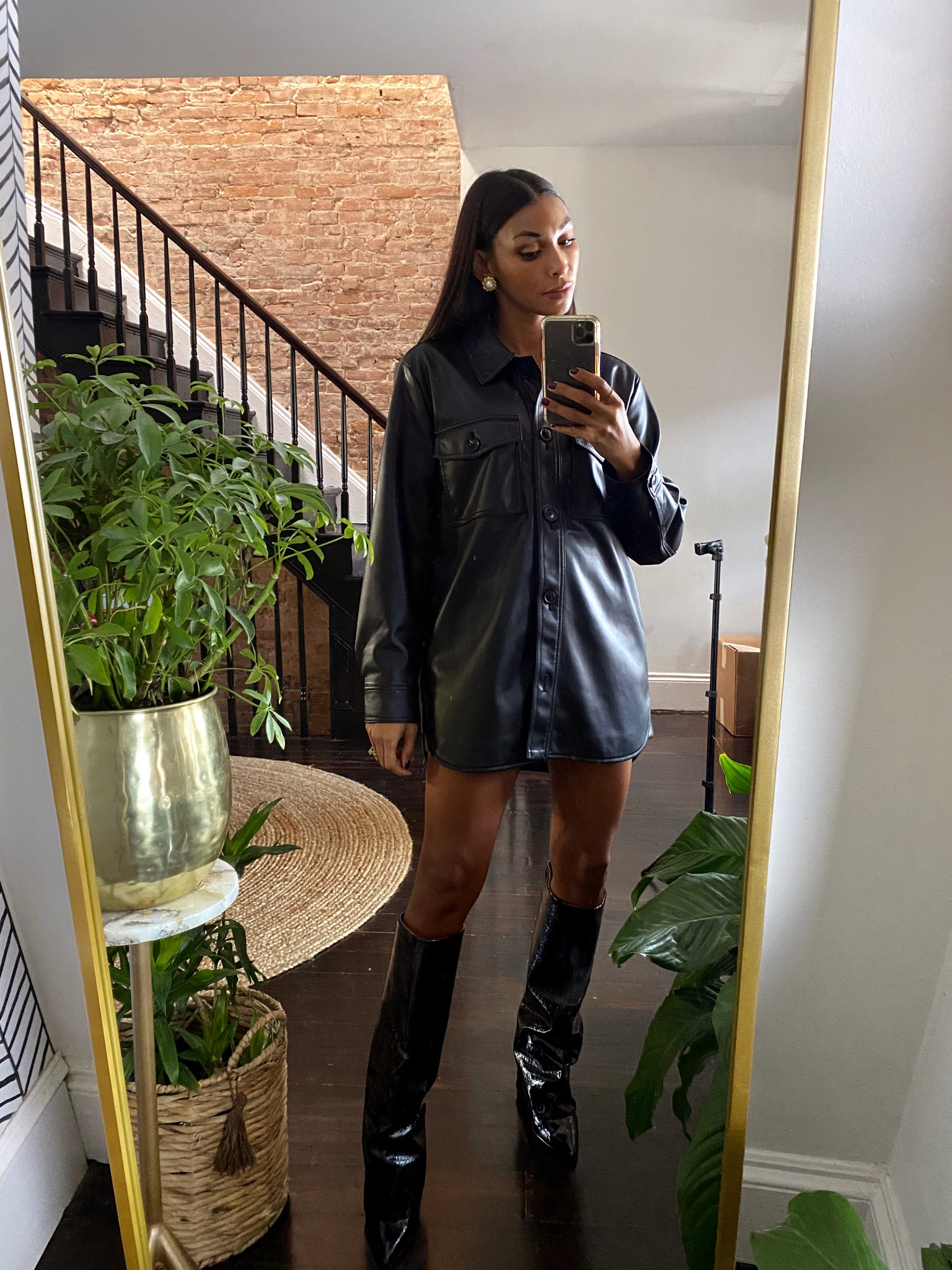 Leather outfit, fall fashion 

#LTKshoecrush #LTKfindsunder100 #LTKstyletip