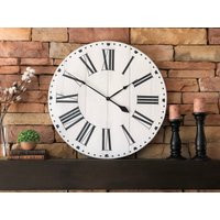 Large Wall Clock/ Rusticclock/ Farmhouse Oversized 30 Inch Clock| Wedding Gift | Etsy (US)
