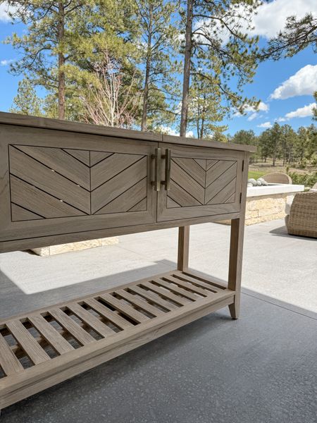 The Westport console from Frontgate is going to make hosting friends on the patio so convenient with the built in beverage tub!

#LTKStyleTip #LTKHome