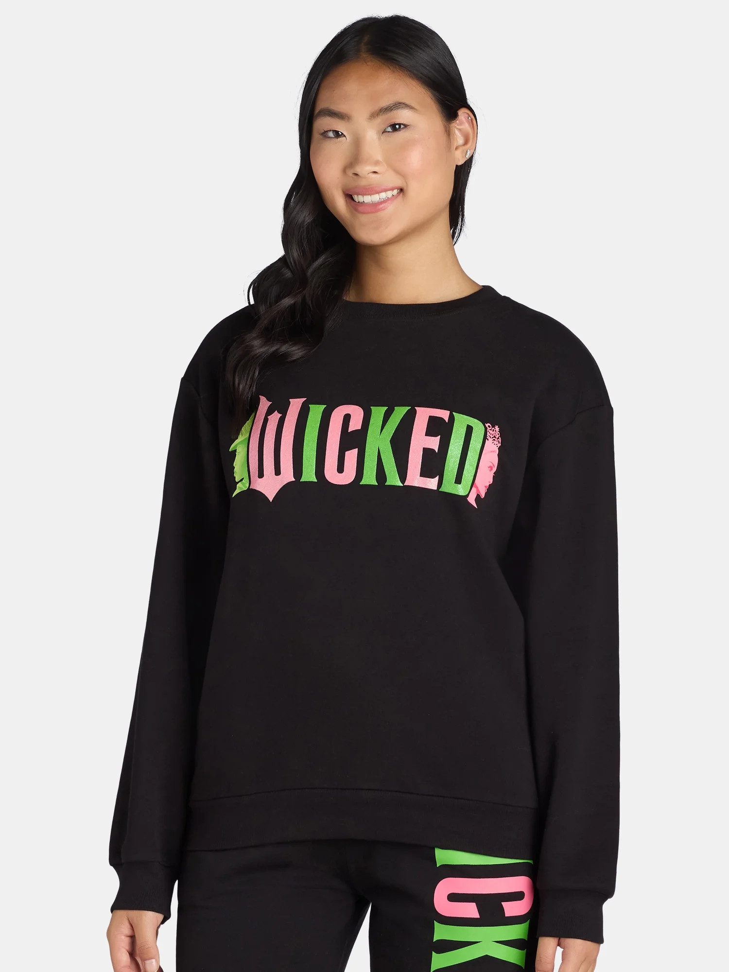 Wicked Women's Graphic Sweatshirt with Long Sleeves, Sizes XXS-XXL | Walmart (US)