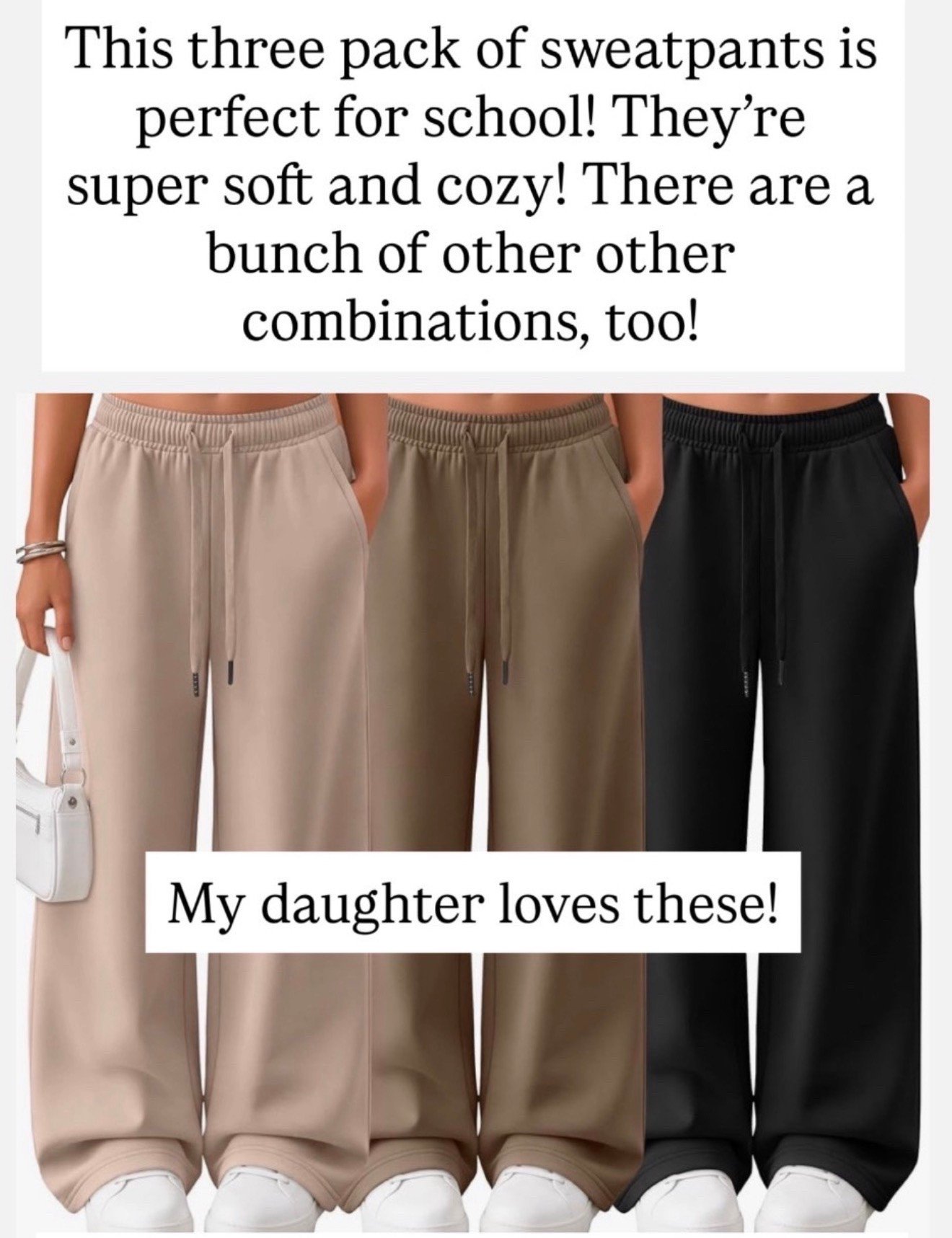 Girls wide leg sweatpants are the best!!!