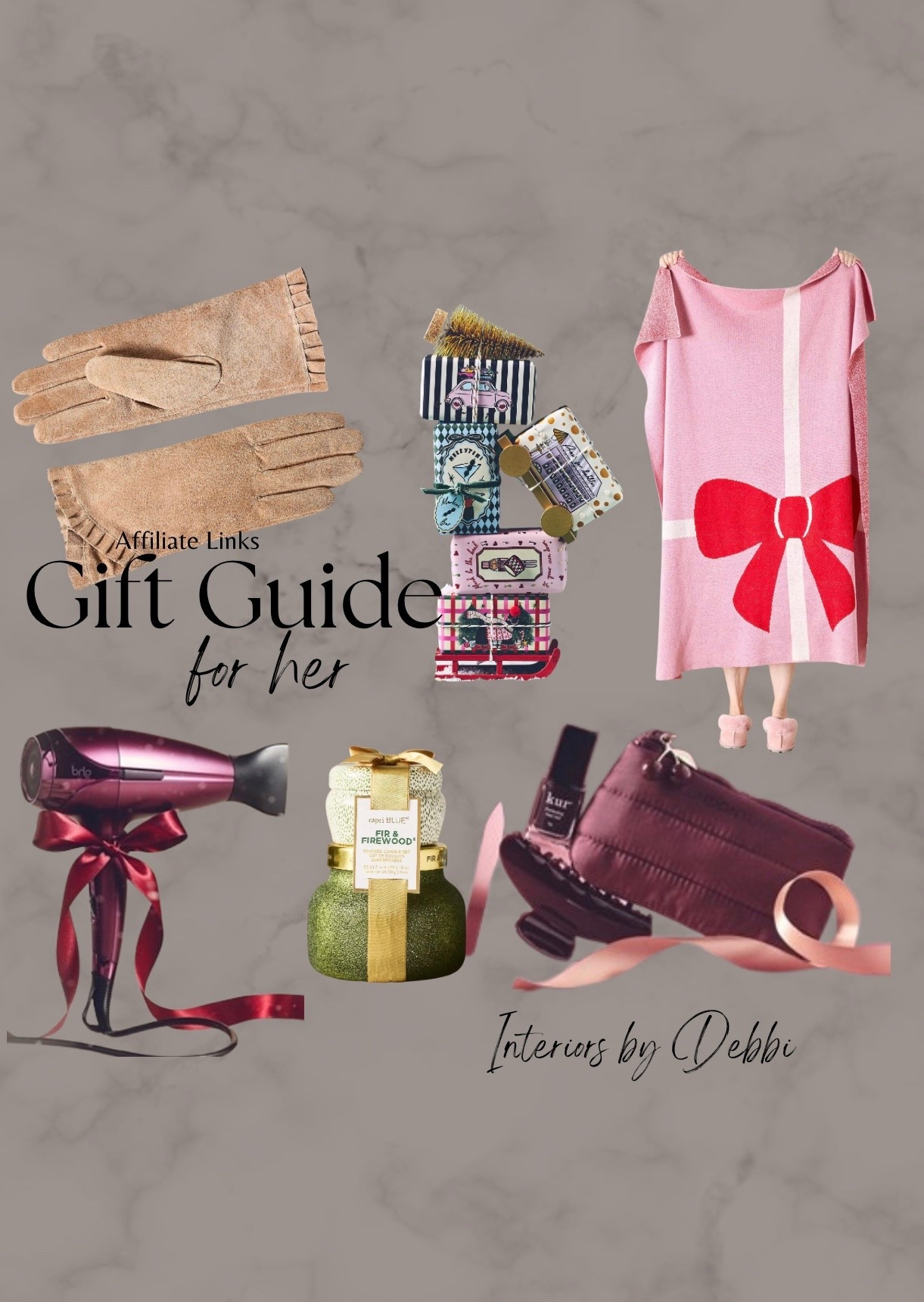 Gift Guide for Her
Throw, soaps, candle, blow dryer, transitional home, modern decor, amazon find, amazon home, target home decor, mcgee and co, studio mcgee, amazon must have, pottery barn, Walmart finds, affordable decor, home styling, budget friendly, accessories, neutral decor, home finds, new arrival, coming soon, sale alert, high end look for less, Amazon favorites, Target finds, cozy, modern, earthy, transitional, luxe, romantic, home decor, budget friendly decor, Amazon decor #anthropologie

#LTKHoliday #LTKSeasonal #LTKGiftGuide