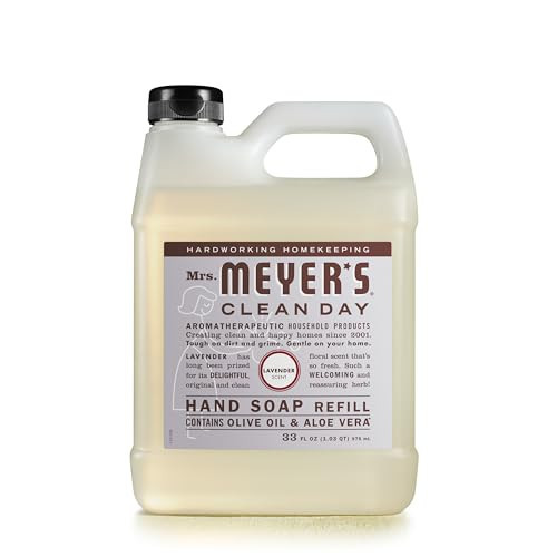 MRS. MEYER'S CLEAN DAY Liquid Hand Soap Refill, Cruelty Free, Lavender Scent, 33 Fl Oz (Pack of 1) | Amazon (US)