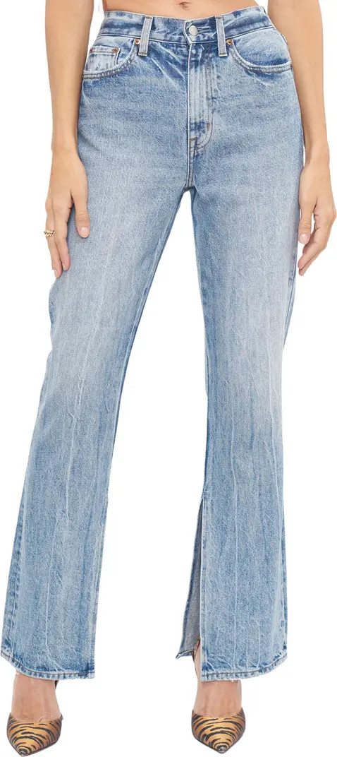 Pistola Alexa High Waist Slit Hem Flare Leg Jeans | Nordstrom | Nordstrom