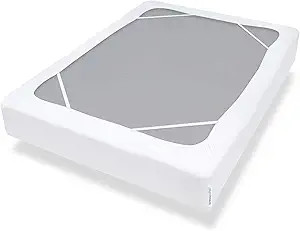 Box Spring Cover Queen Size with Smooth and Elastic Woven Material, Only Covers Sides, Alternates... | Amazon (US)