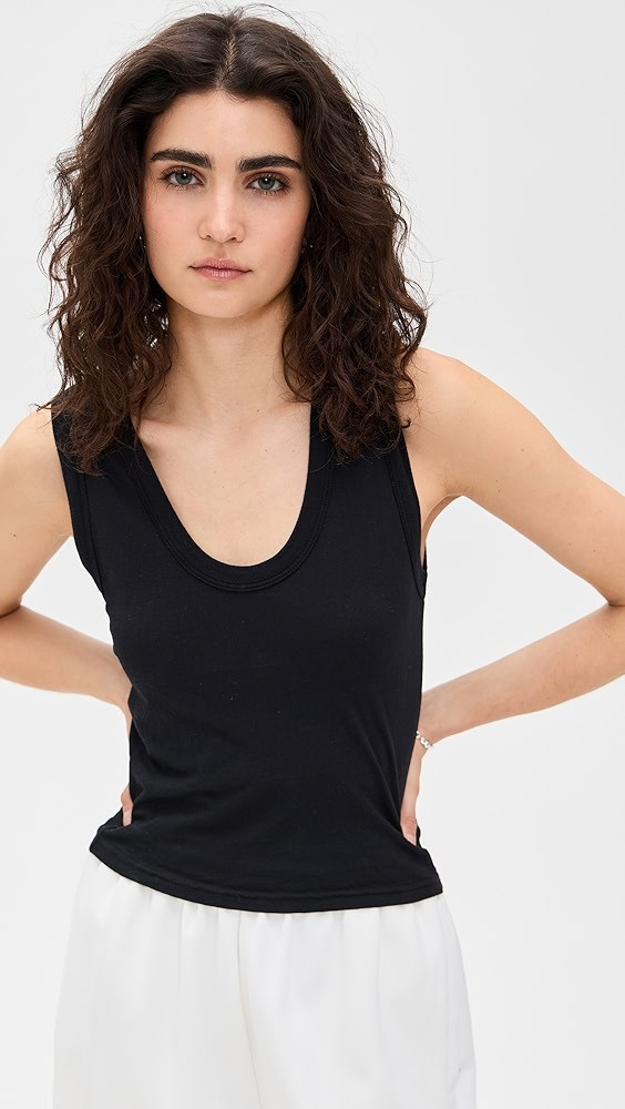 perfectwhitetee Rib Scoop Tank | Shopbop | Shopbop
