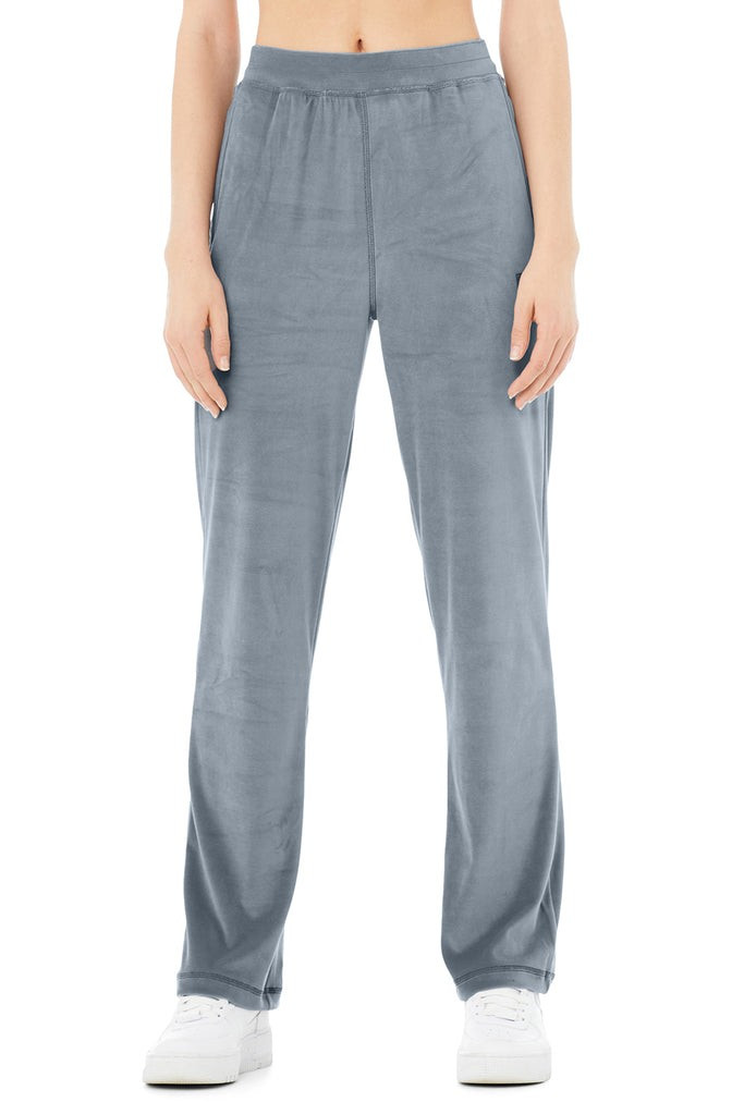 Velour High-Waist Glimmer Wide Leg Pant | Alo Yoga (US)