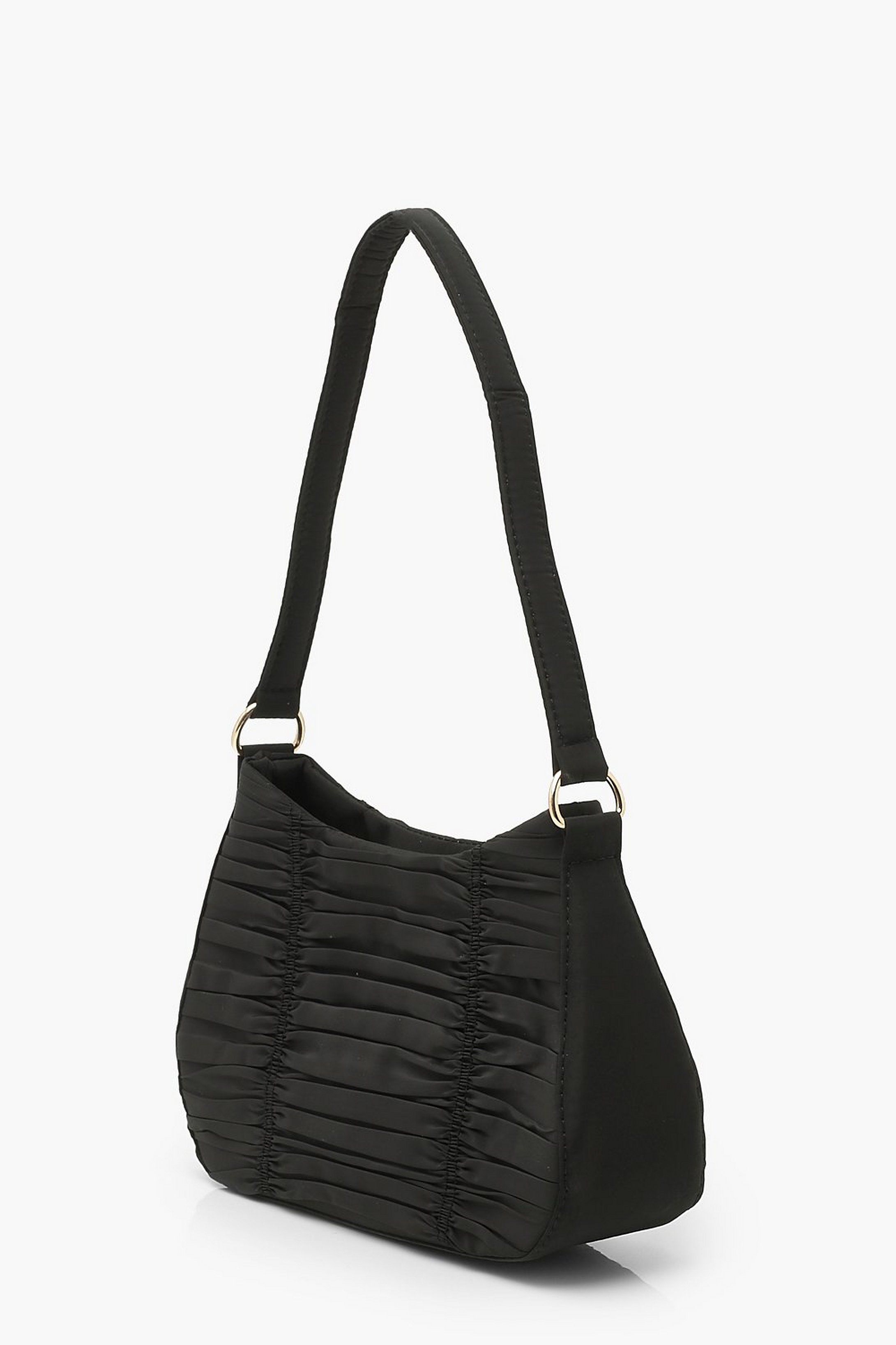 Nylon Ruched Underarm Bag | Boohoo.com (US & CA)