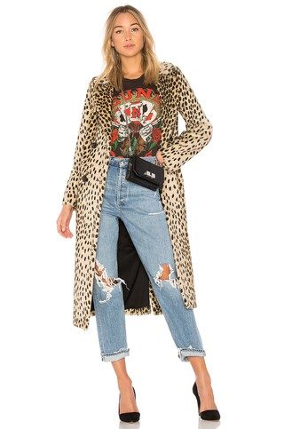 House of Harlow 1960 x REVOLVE Perry Faux Fur Coat in Leopard from Revolve.com | Revolve Clothing (Global)