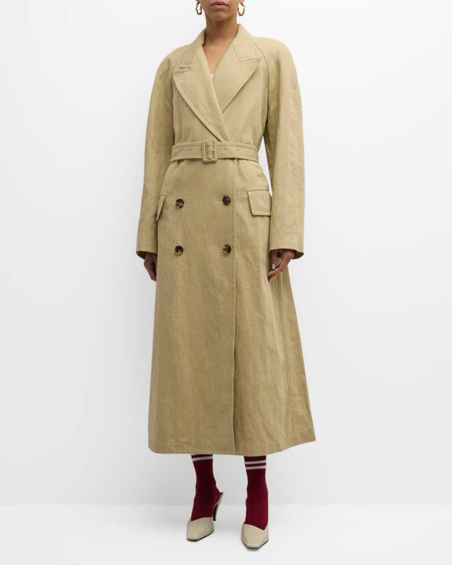 Dries Van Noten Rugby Belted Trench Coat | Neiman Marcus