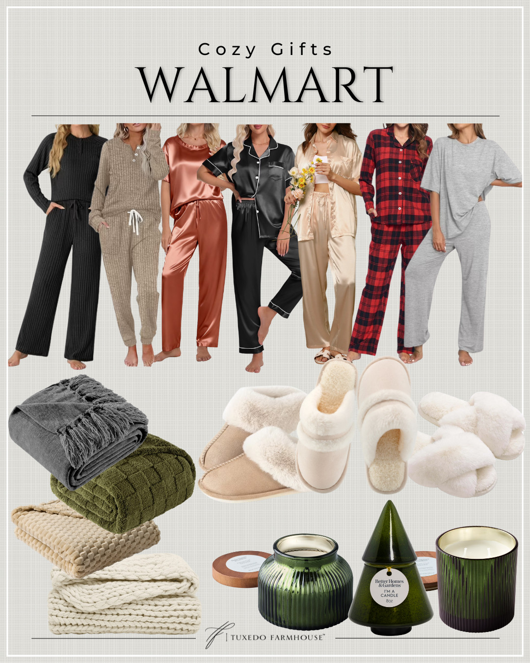Walmart - Cozy Gifts

Stay warm and festive this holiday season!

Seasonal, home, throws, candles, slippers, blankets, pajamas 

 #LTKHoliday #LTKSeasonal #LTKHome