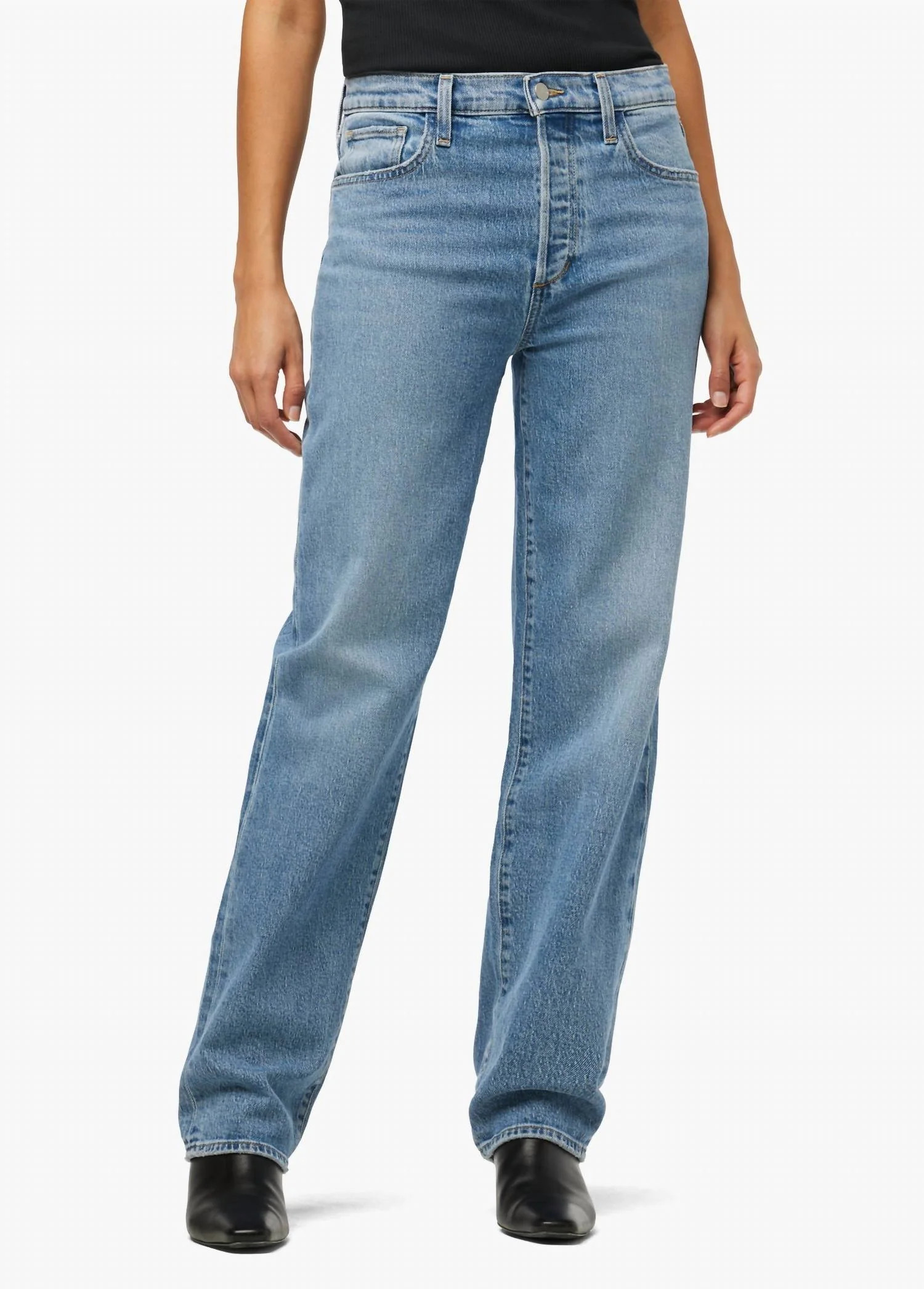 90's Niki Boyfriend Jeans In Bad Habit Mid Wash | Shop Simon